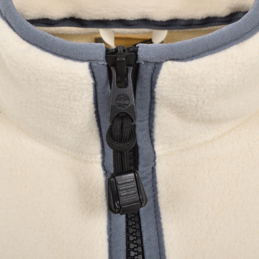 Image number 4 for Timberland Quarter Zip Polar Fleece Cream
