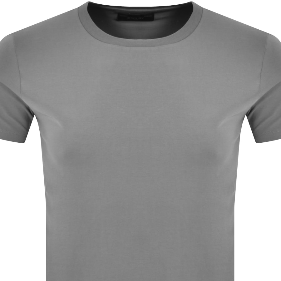 Image number 3 for Replay Logo T Shirt Grey