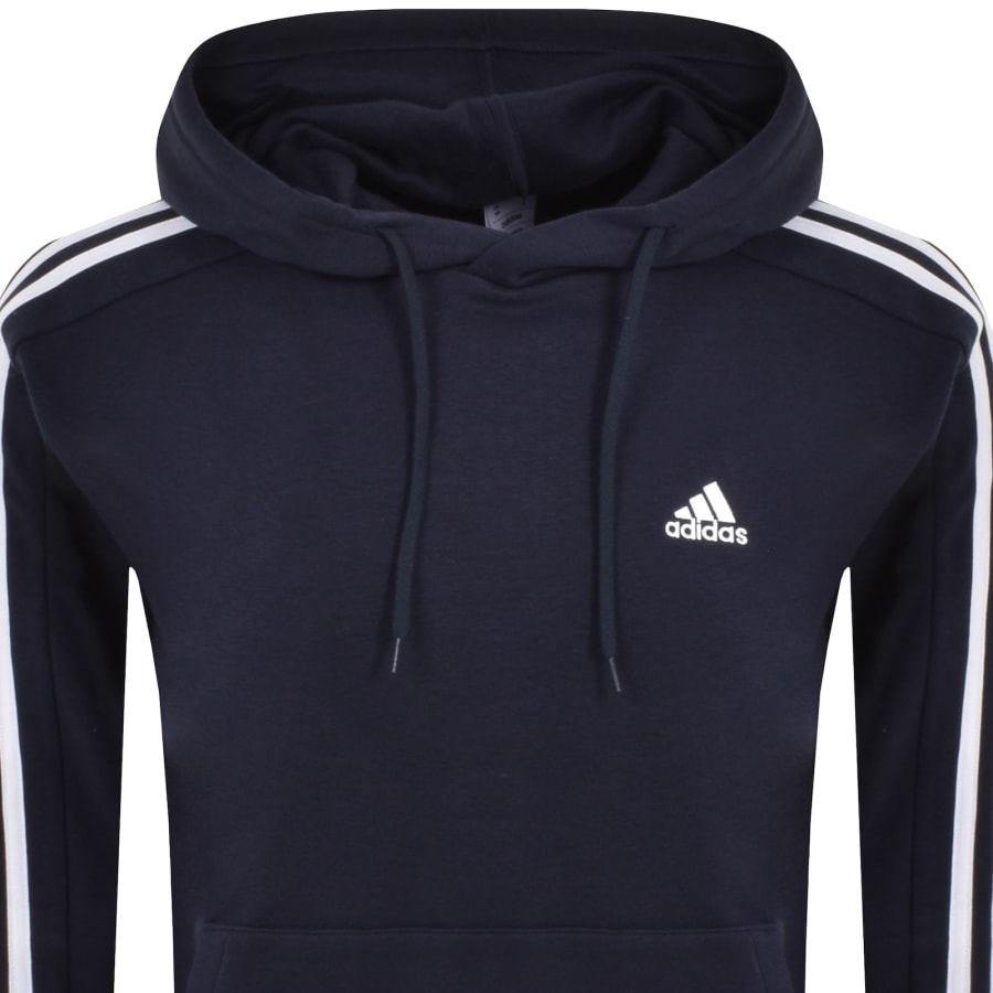Adidas striped sleeve hoodie hotsell