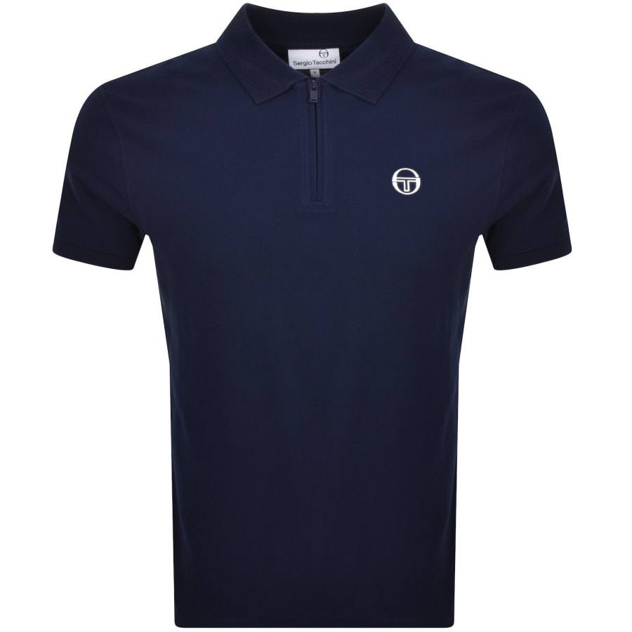 Sergio Tacchini Briggs Polo T Shirt Navy Mainline Menswear Denmark