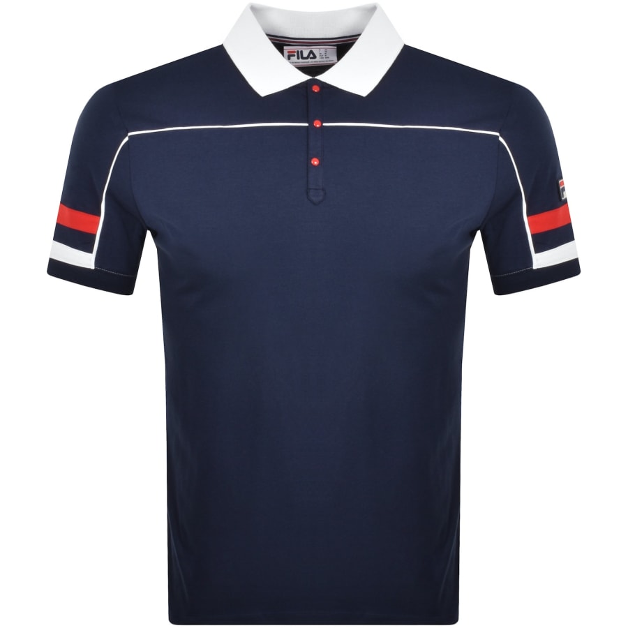 Fila Vintage Grandslam Polo T Shirt Navy Mainline Menswear Canada