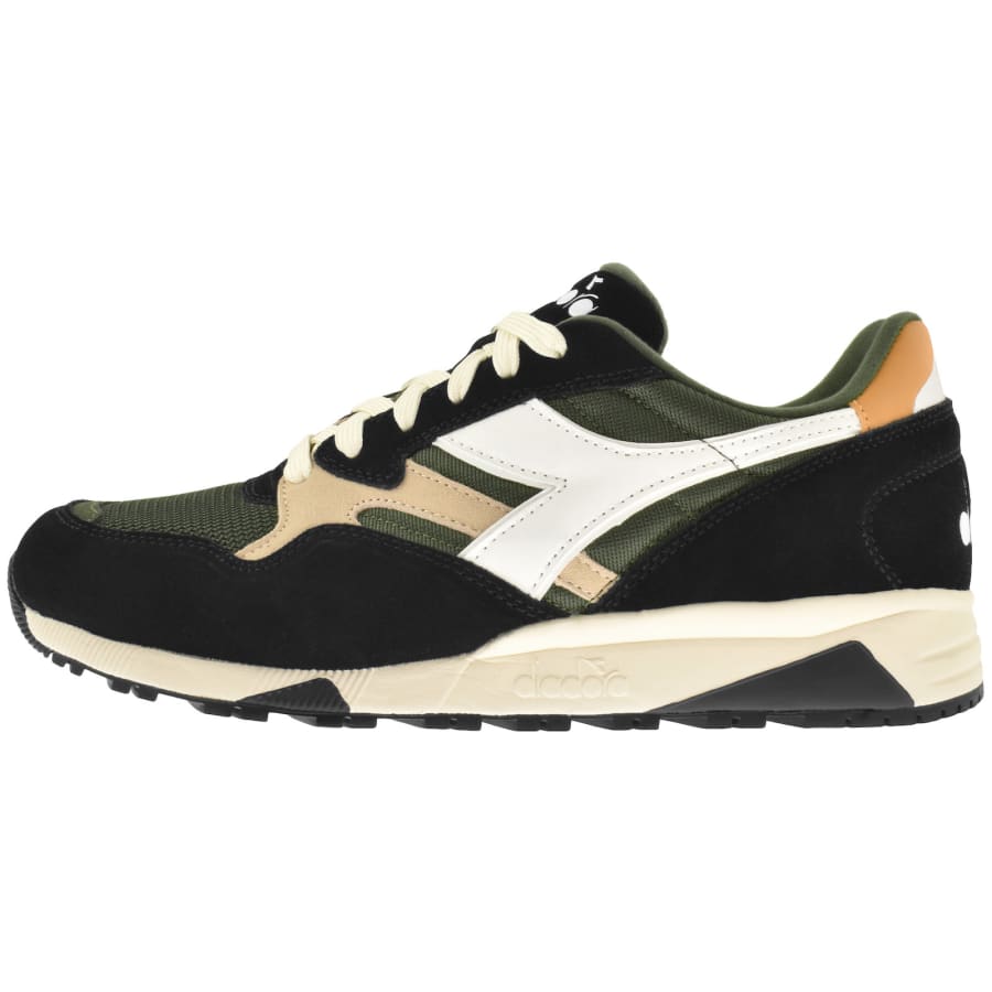 Diadora green trainers shop