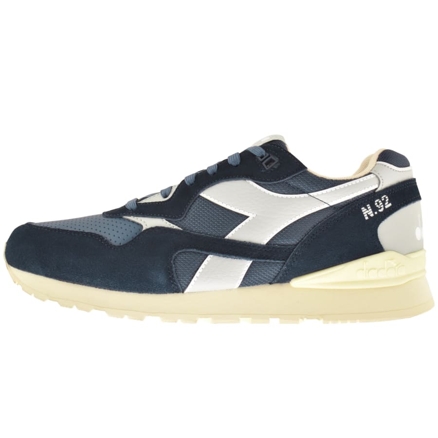 Diadora blue trainers online