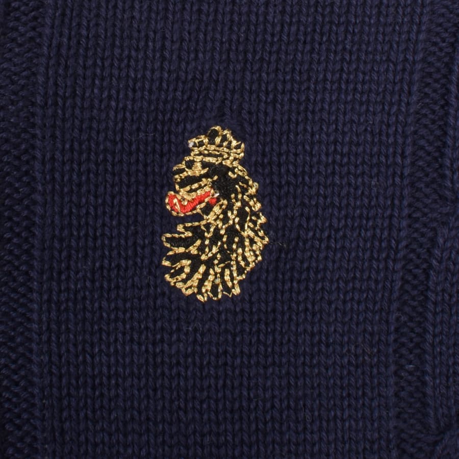Image number 3 for Luke 1977 Morden Crew Neck Jumper Navy