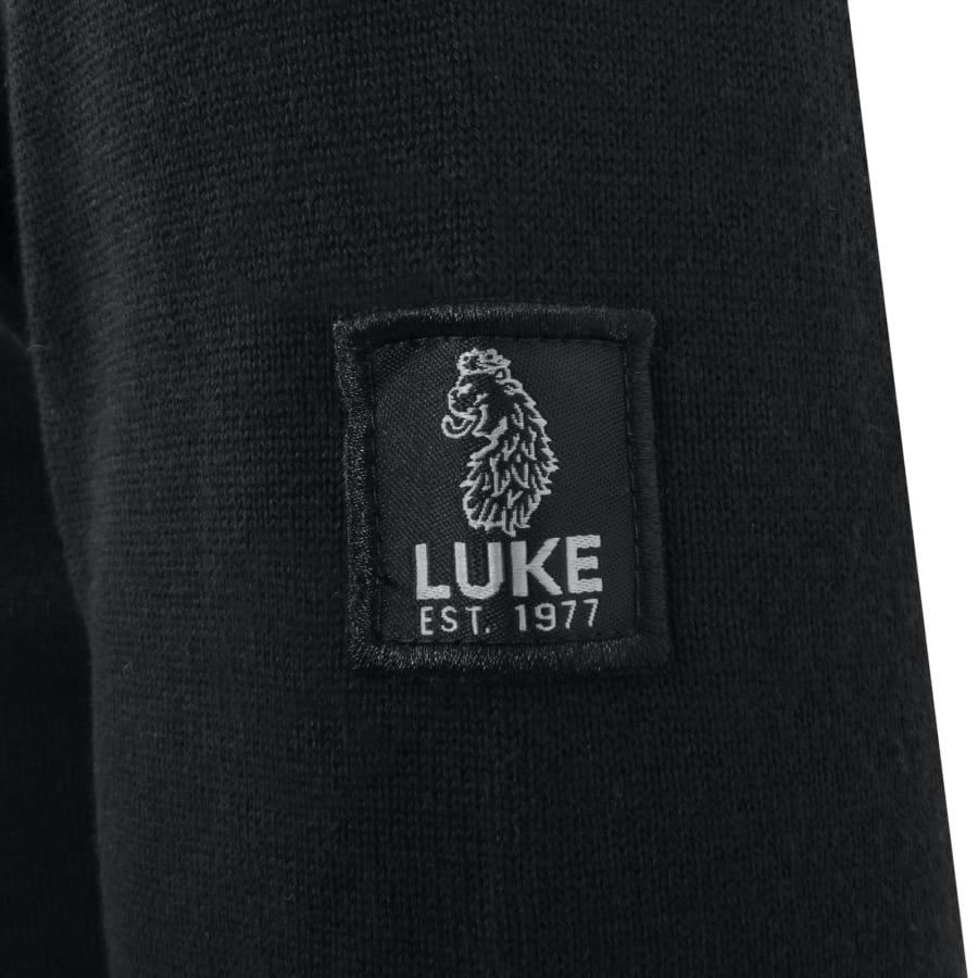Luke 1977 Berwick Panel Jumper Black Mainline Menswear Canada