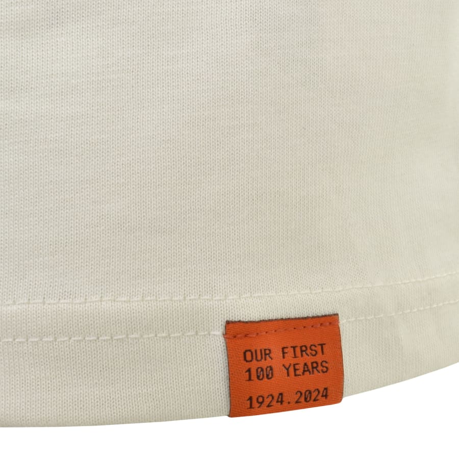 Belstaff Centenary Patch Logo T Shirt Off White Mainline Menswear