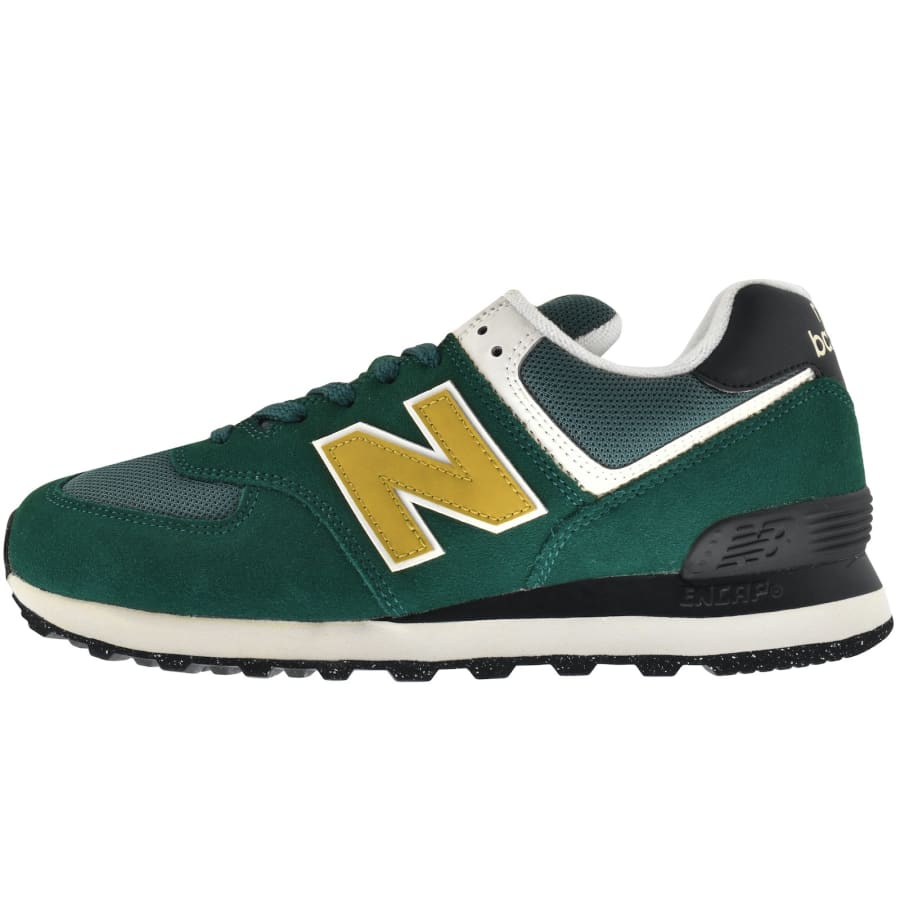 Green new balance trainers clearance