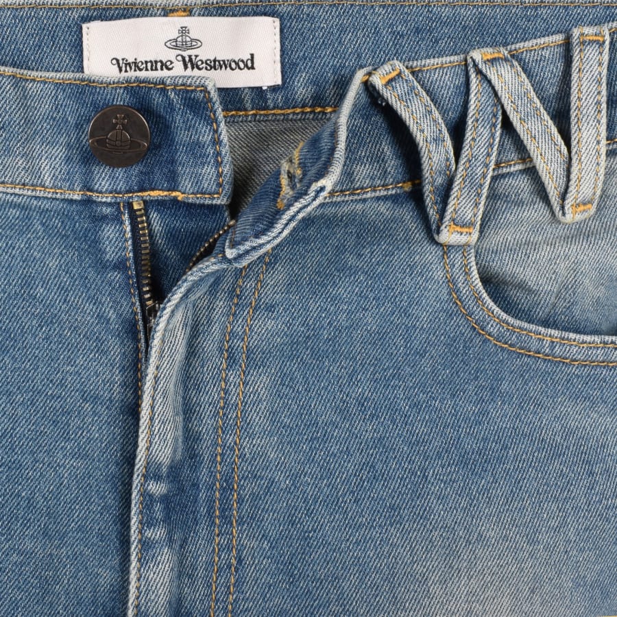 Image number 5 for Vivienne Westwood Ray Washed Stretch Jeans Blue