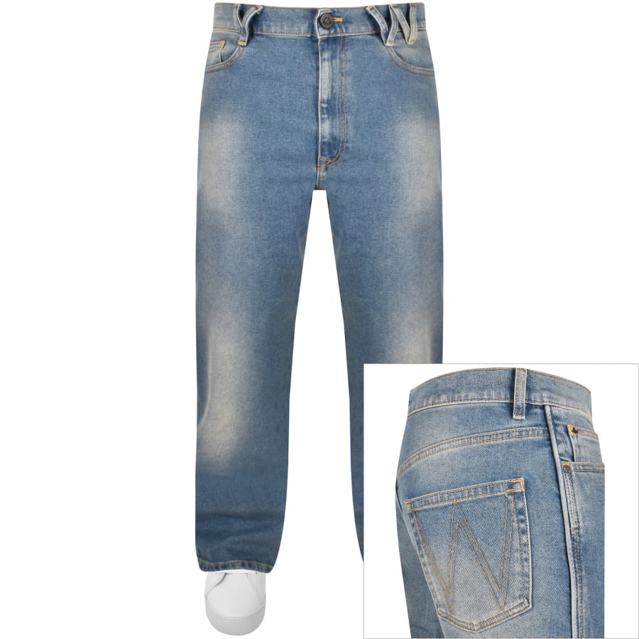 Image number 1 for Vivienne Westwood Ray Washed Stretch Jeans Blue