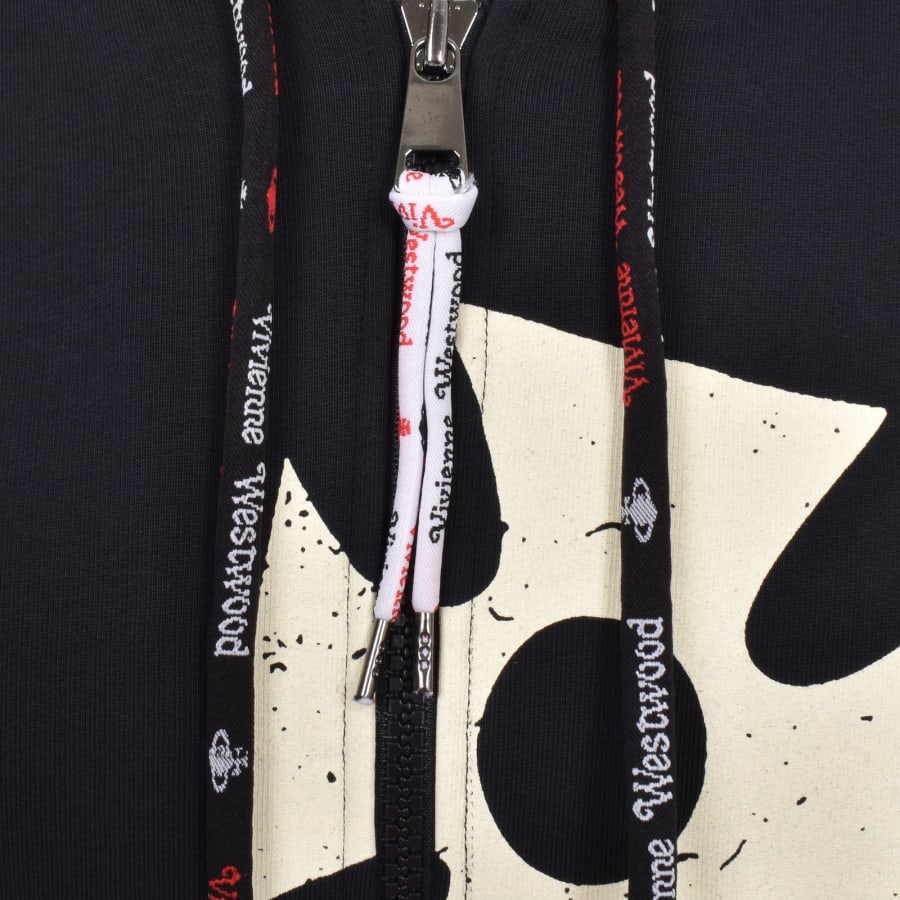 Vivienne Westwood Sunken Orb Zip Hoodie Navy Mainline Menswear