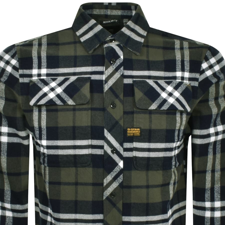 Image number 2 for G-Star Raw CPO Long Sleeve Shirt Green