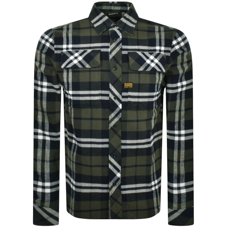 Image number 1 for G-Star Raw CPO Long Sleeve Shirt Green