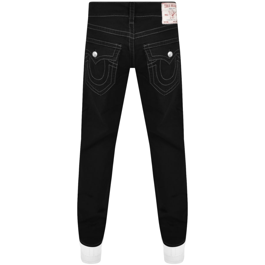 Image number 2 for True Religion Ricky Relaxed Straight Jeans Black
