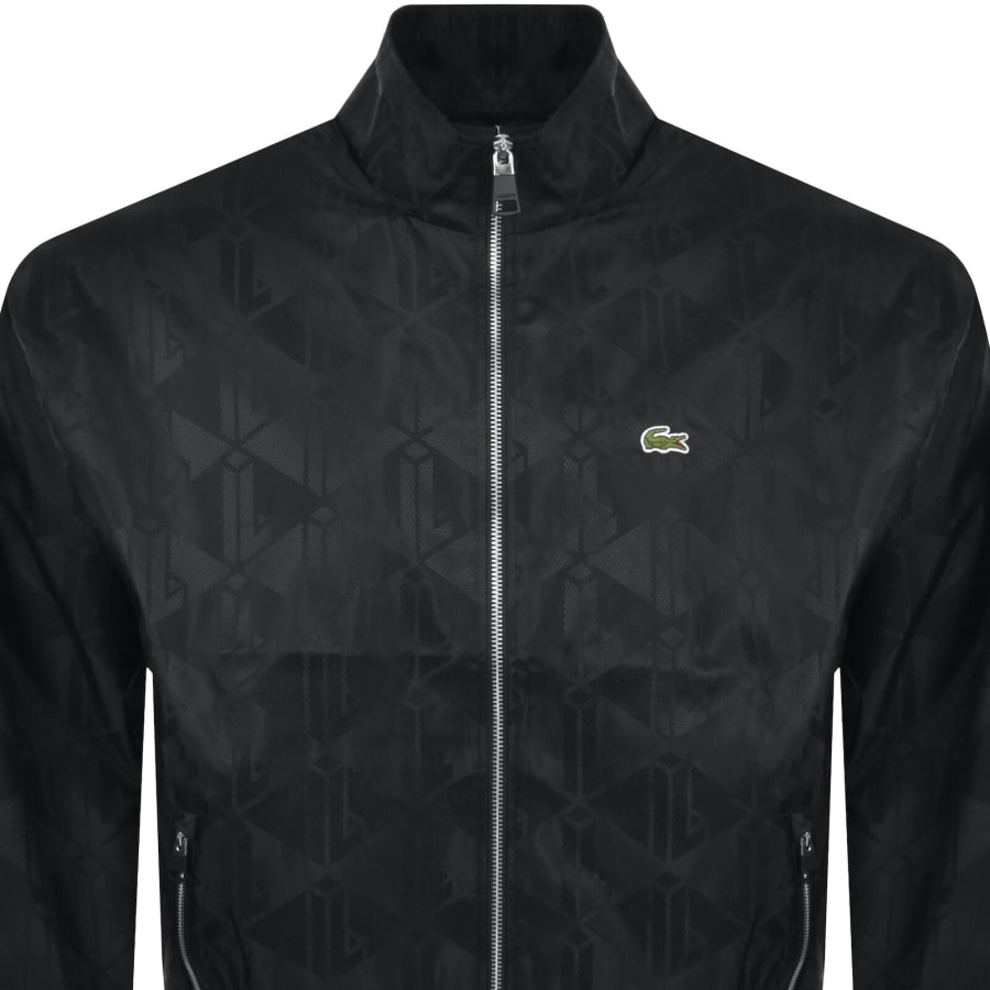 Image number 2 for Lacoste Full Zip Logo Jacket Black