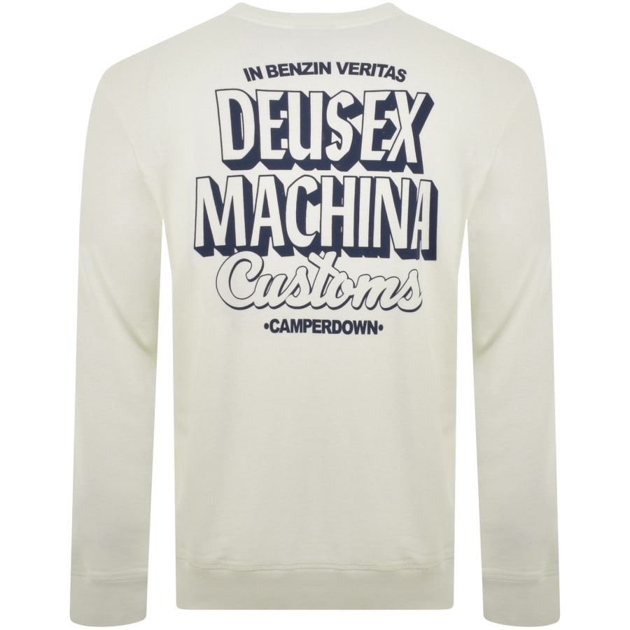 Deus Ex Machina Logo Sweatshirt Off White Mainline Menswear Denmark