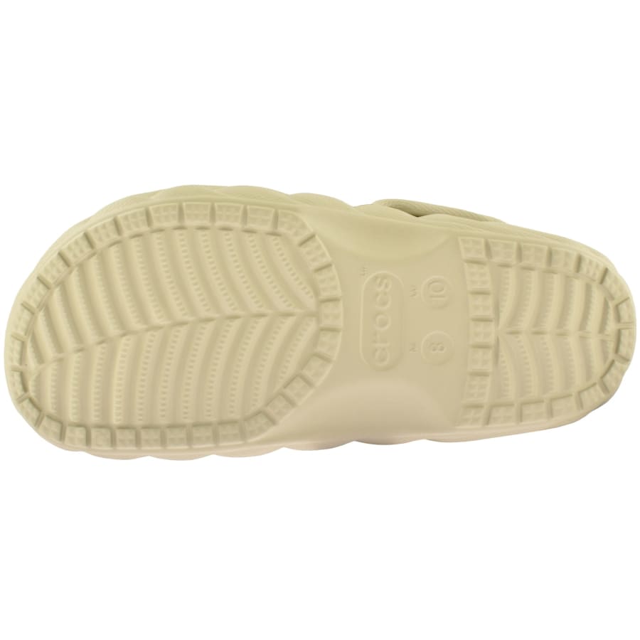 Image number 5 for Crocs Classic Lined Overpuff Clogs Beige