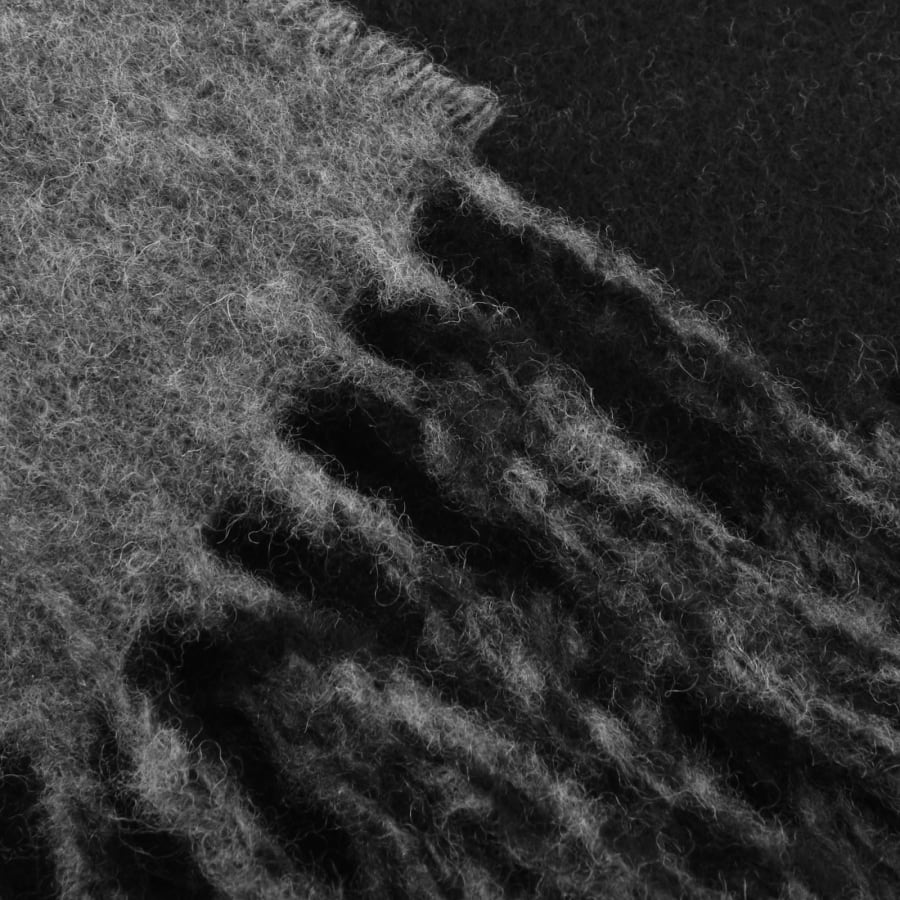 Ralph Lauren Classic Reversible Wool Scarf Black