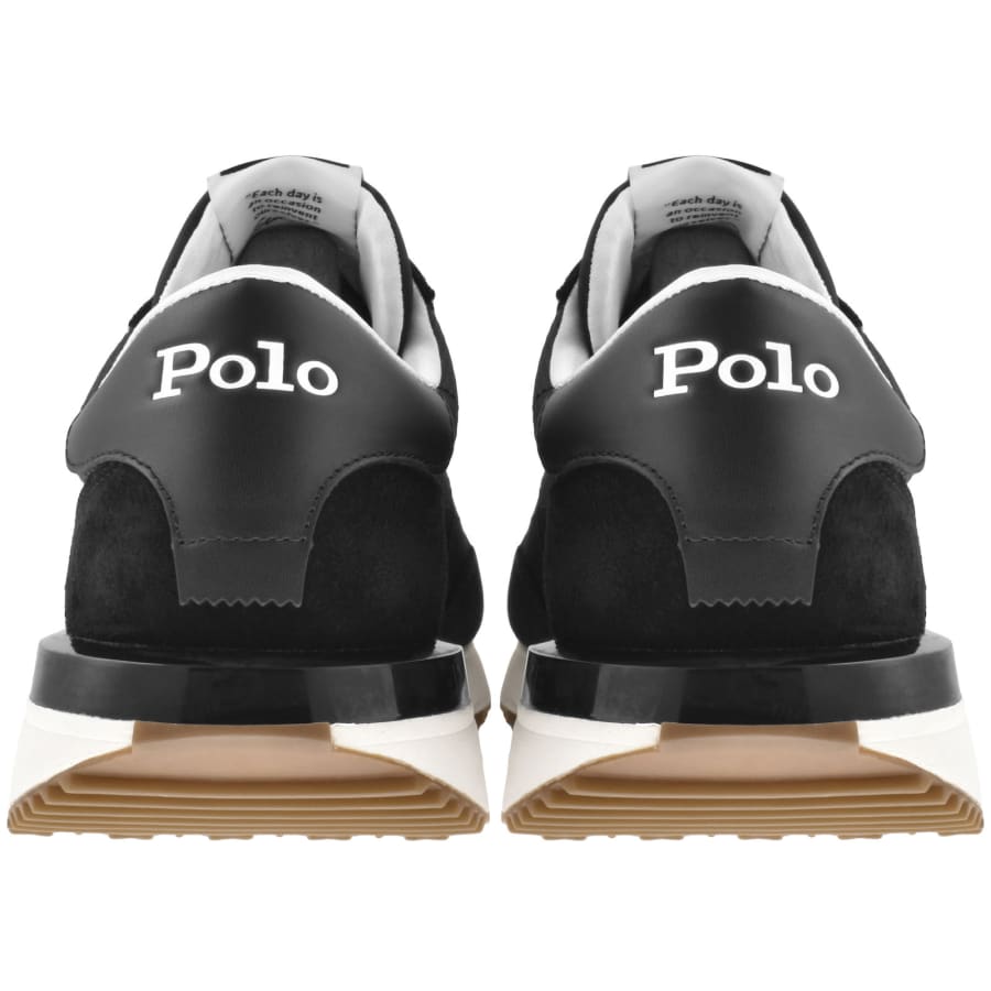 Ralph Lauren Train 89 Suede Classic Trainers Pure Black 43