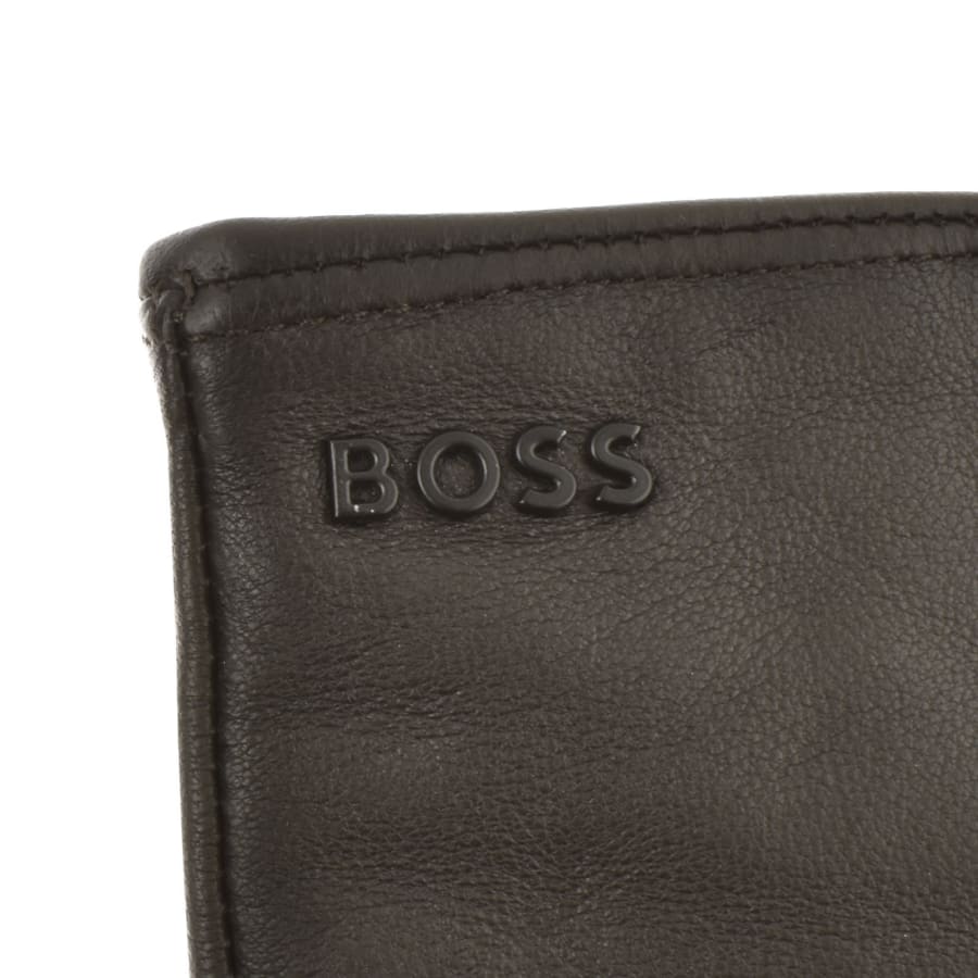 Image number 3 for BOSS Hainz ME Leather Gloves Brown