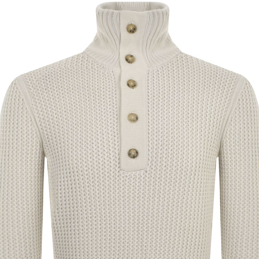 Image number 2 for BOSS C Emaximo Virgin Wool Jumper White