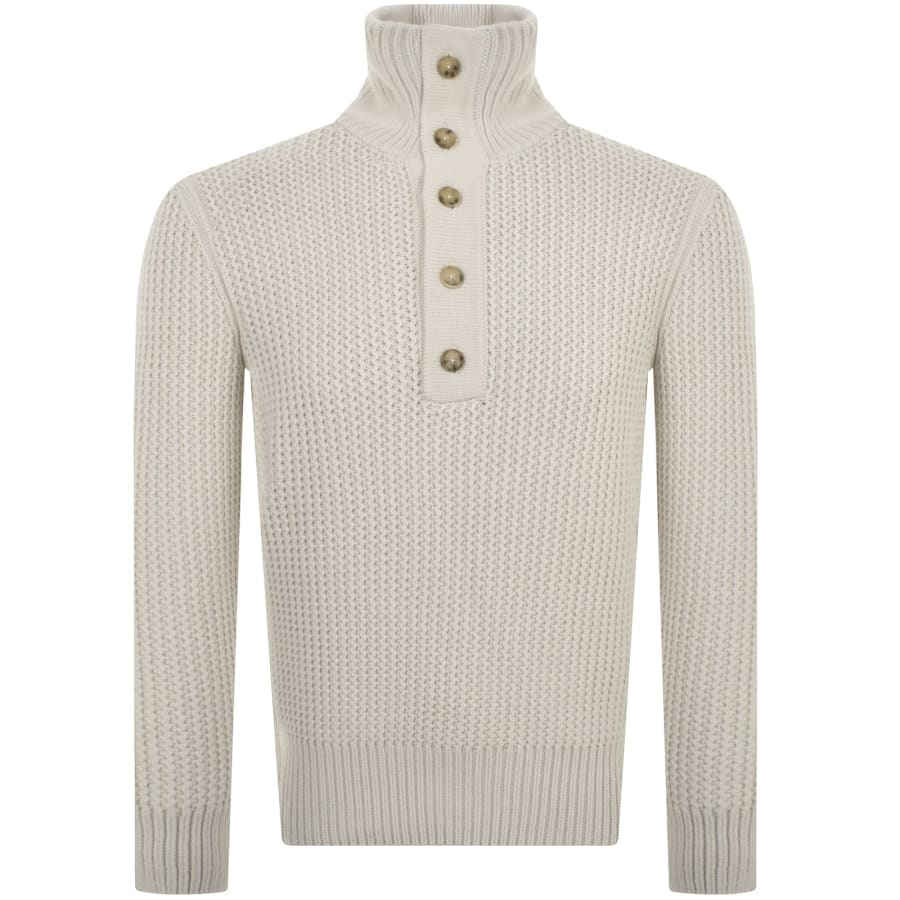 Image number 1 for BOSS C Emaximo Virgin Wool Jumper White