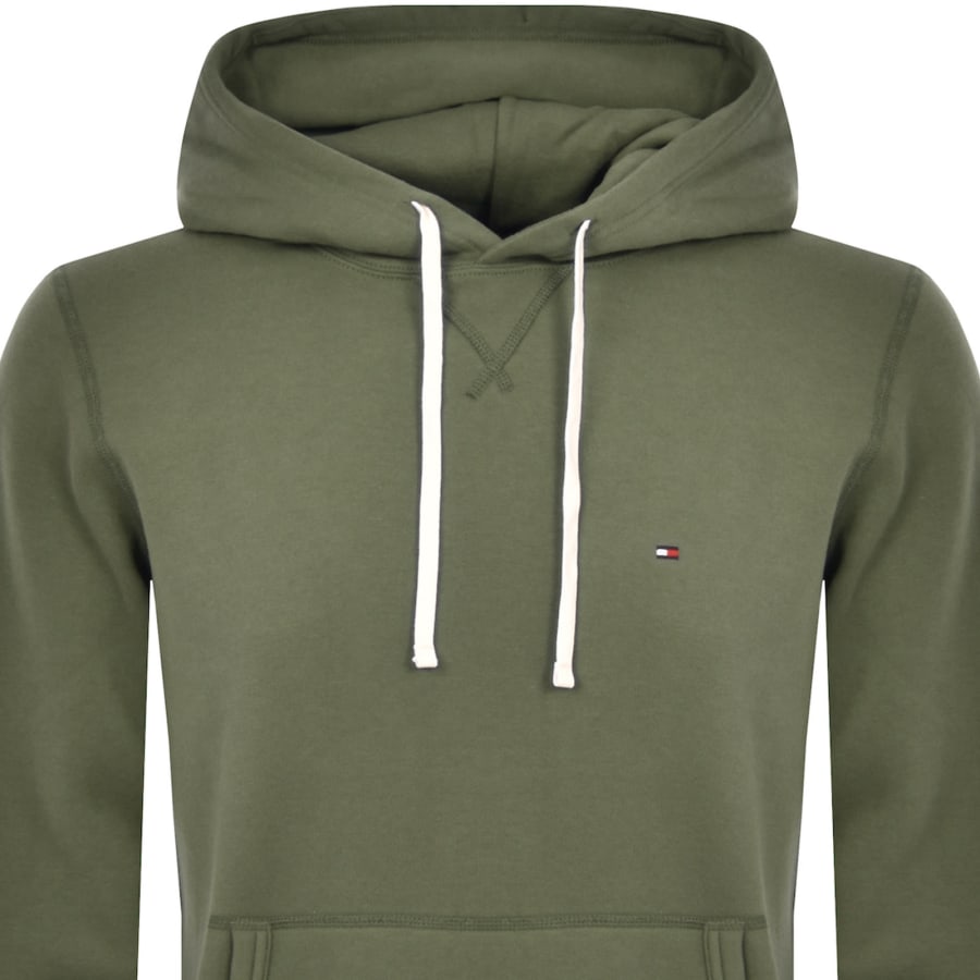Tommy Hilfiger Essential Fleece Hoodie Mens Size UK Large MW0MW37230 PLI Green