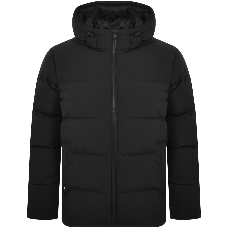 Black tommy hilfiger coat mens discount