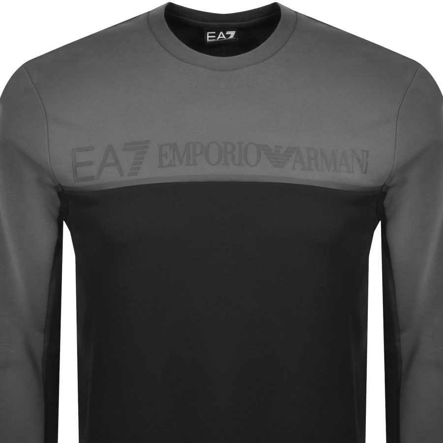 Ea7 sweatshirt black on sale