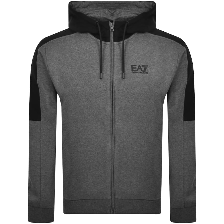 Ea7 tracksuit grey and black cheap