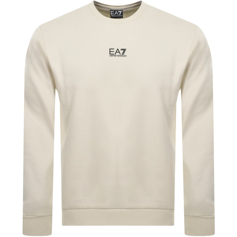 EA7 Emporio Armani Logo Sweatshirt CreamEA7 Emporio Armani Logo Sweatshirt Cream Male Medium