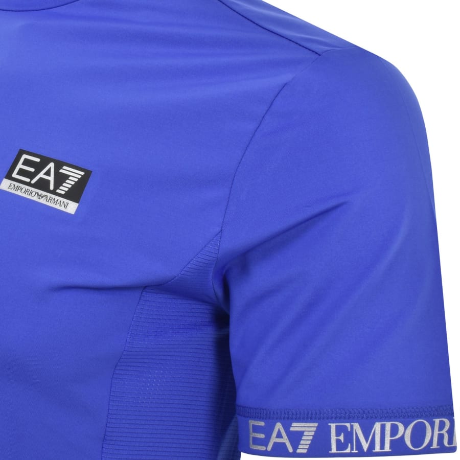 Ea7 blue t shirt sales