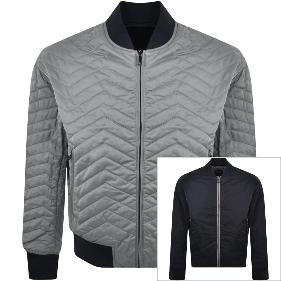Emporio Armani Reversible Jacket Grey Mainline Menswear United States