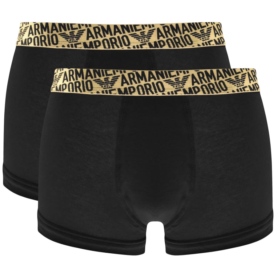Emporio Armani Underwear 2 Pack Trunks Black Mainline Menswear United States