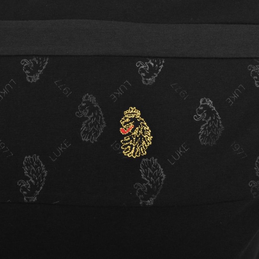 Image number 3 for Luke 1977 Lions Den Overprint T Shirt Black