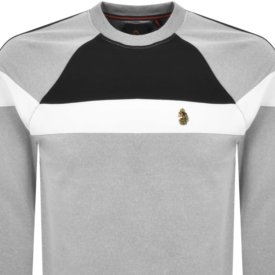 Image number 2 for Luke 1977 Adam 3 Tape Sweatshirt Grey