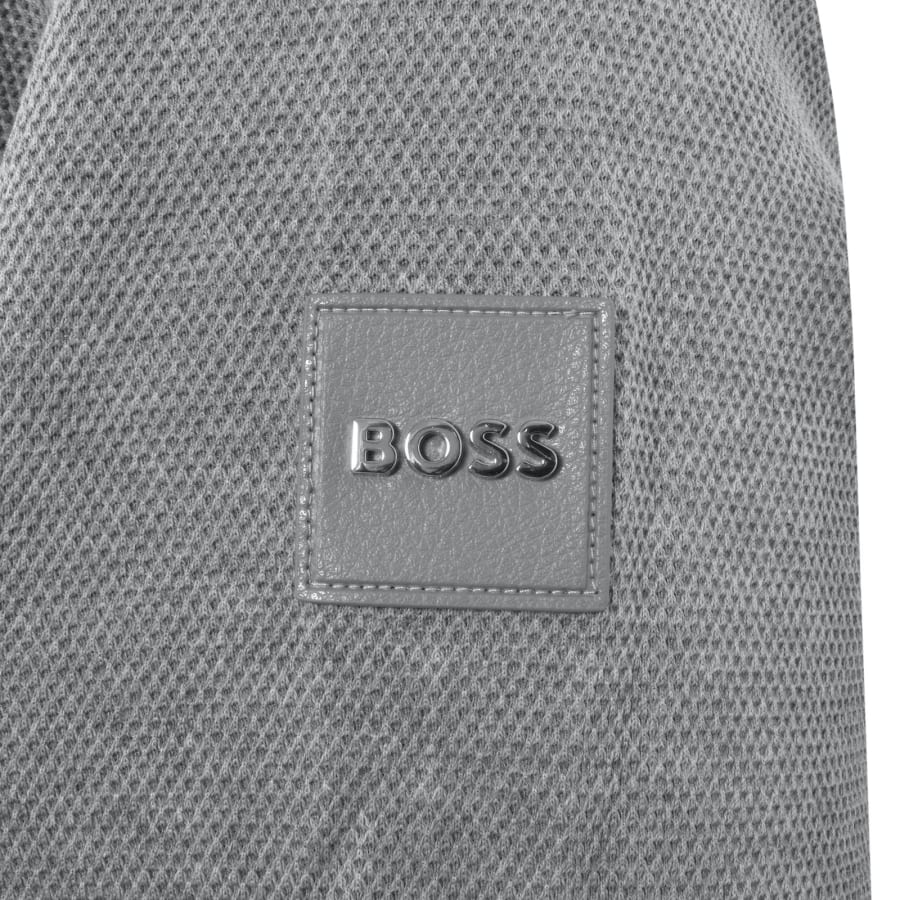 Image number 4 for BOSS H Sidney 59 Quarter Zip Sweatshirt Grey