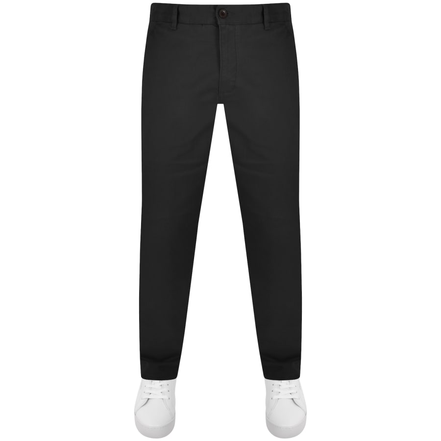 Image number 2 for Farah Elm Slim Fit Chino Trousers Black