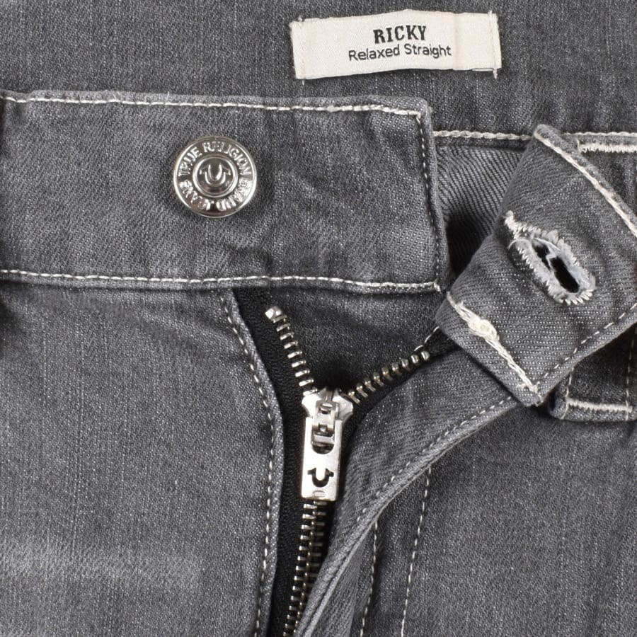 Image number 5 for True Religion Ricky Flap Jeans Grey Wash