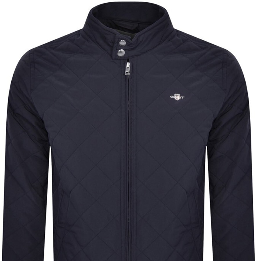 Gant quilted windcheater jacket navy shop