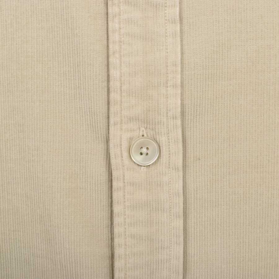 Image number 3 for Paul Smith Corduroy Casual Fit Shirt Beige