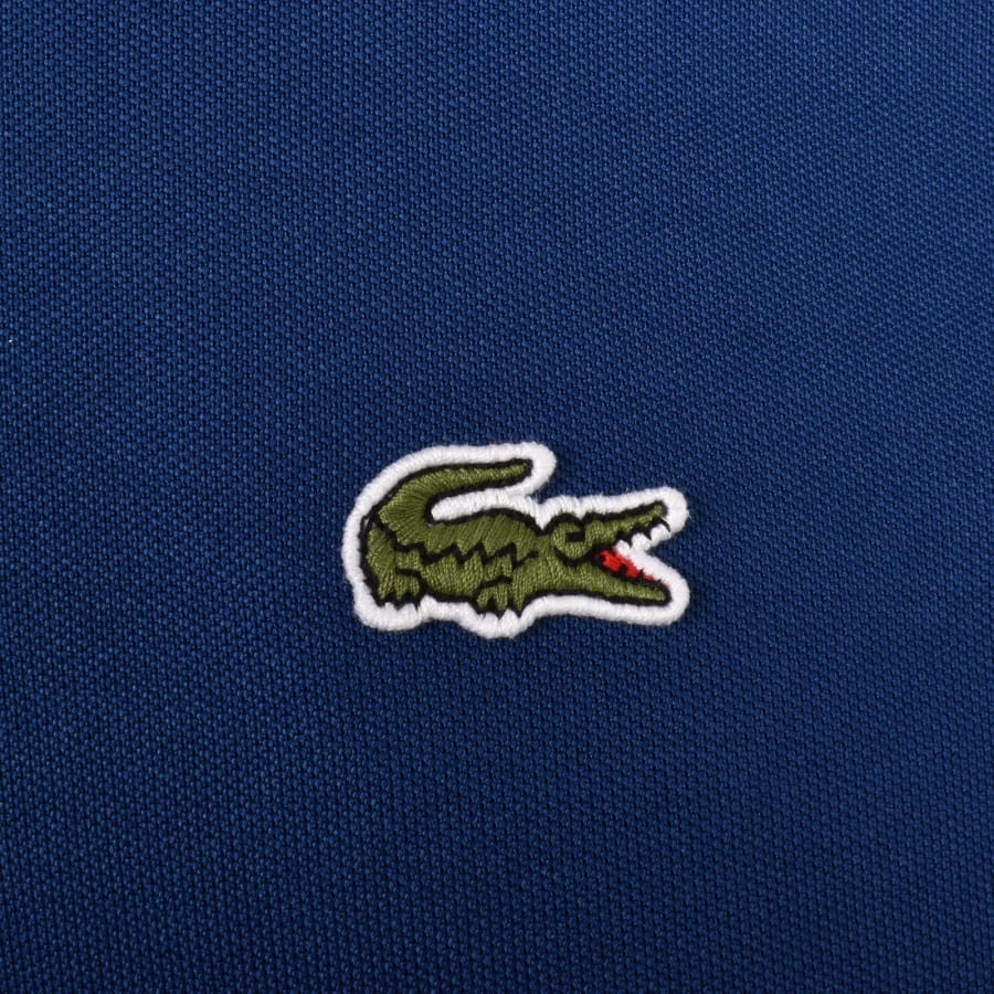 Image number 3 for Lacoste Logo Pullover Hoodie Blue