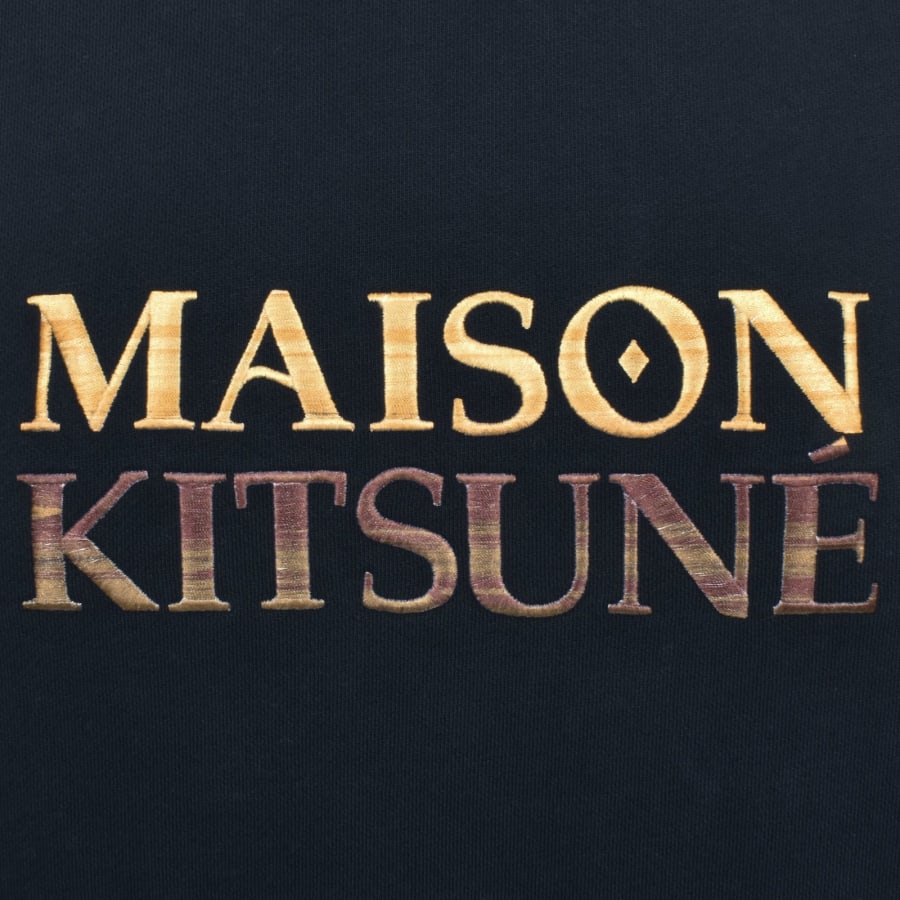 Image number 3 for Maison Kitsune Gradient Sweatshirt Navy