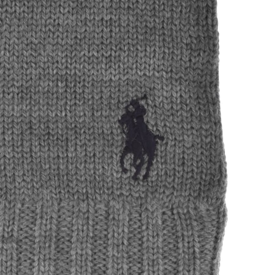 Image number 3 for Ralph Lauren Wool Gloves Grey
