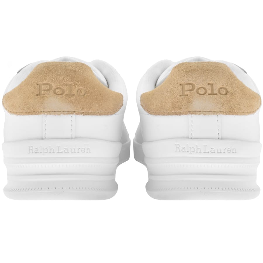 Image number 2 for Ralph Lauren Heritage Court Trainers White