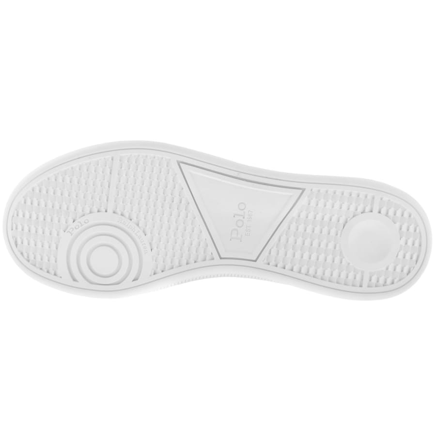 Image number 5 for Ralph Lauren Heritage Court Trainers White
