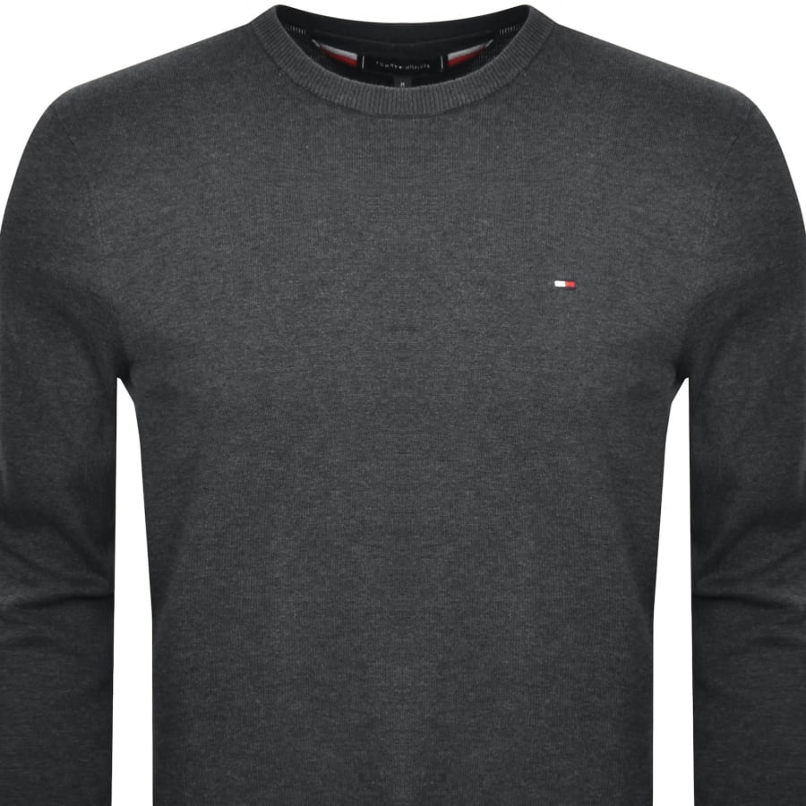Tommy Hilfiger Essential Crew Neck Jumper GreyTommy Hilfiger Essential Crew Neck Jumper Grey Male XXX Large