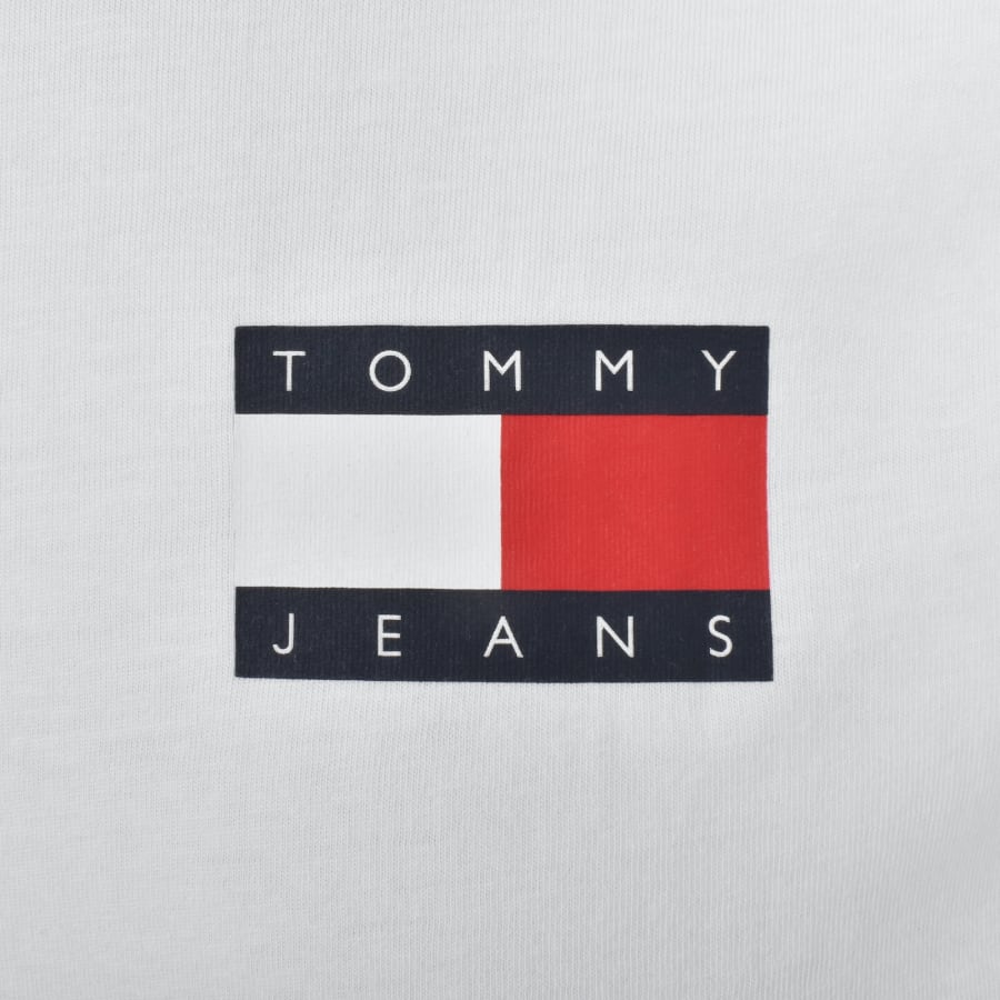 Image number 3 for Tommy Jeans Essential Flag Logo T Shirt White