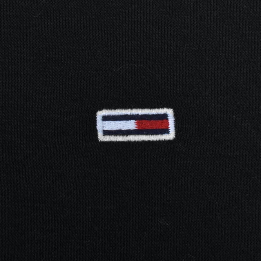 Tommy Jeans Flag Logo Hoodie Black