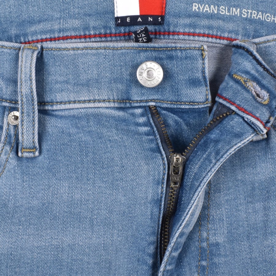 Image number 5 for Tommy Jeans Ryan Slim Straight Jeans Light Wash