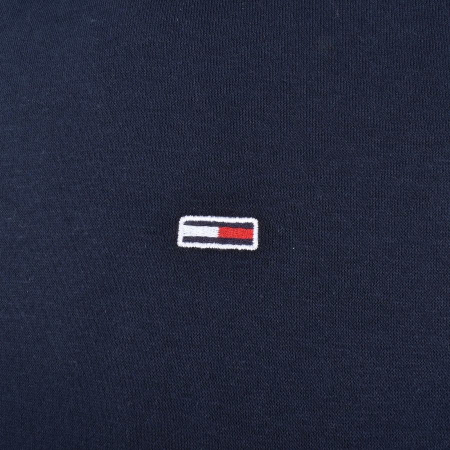 Image number 3 for Tommy Jeans Flag Logo Hoodie Navy